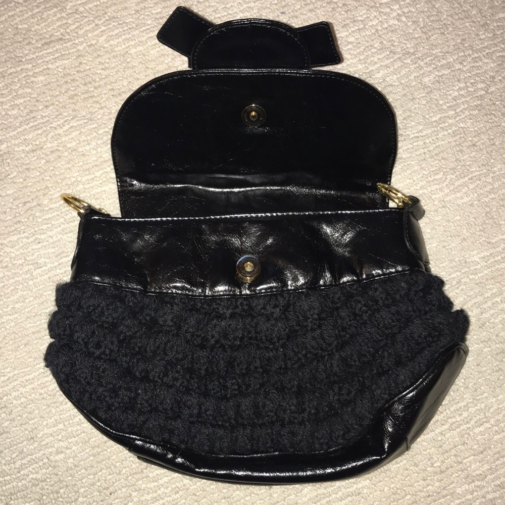 Murval purse knit black and gold shoulder bag - Picture 3 of 5